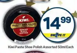 Pick n Pay Kiwi Paste Shoe Polish Assorted 50ml Each offer