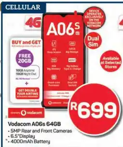 Pick n Pay Vodacom A06s 64GB offer