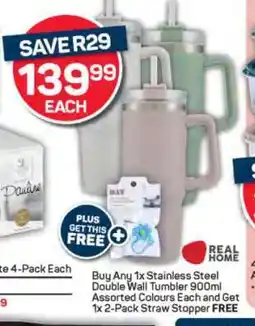 Pick n Pay Stainless Steel Double Wall Tumbler 900ml offer
