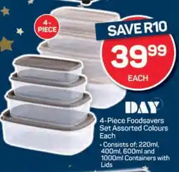 Pick n Pay 4-Piece Foodsavers Set offer