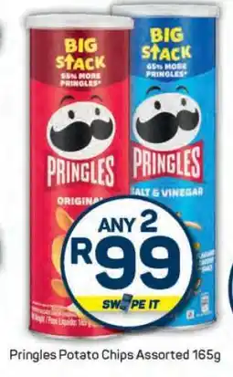 Pick n Pay Pringles Potato Chips Assorted 165g offer