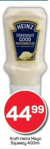 Pick n Pay Kraft Heinz Mayo Squeezy 400ml offer