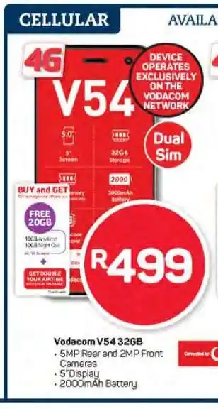 Pick n Pay Vodacom V54 32GB offer