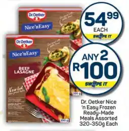 Pick n Pay Dr. Oetker Nice ‘n Easy Frozen Ready-Made Meals Assorted offer