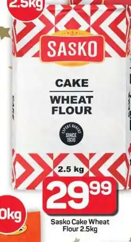 Pick n Pay Hypermarket Sasko Cake Wheat Flour 2.5kg offer