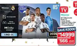 Pick n Pay Hypermarket Hisense 85 UHD Smart TV offer