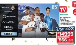Pick n Pay Hypermarket Hisense 85 UHD Smart TV offer