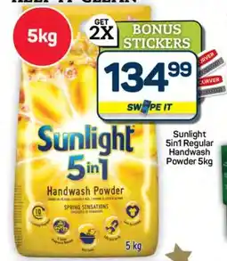 Pick n Pay Hypermarket Sunlight 5in1 Regular Handwash Powder 5kg offer