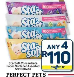 Pick n Pay Hypermarket Sta-Soft Concentrate Fabric Softener Assorted 500ml Refill offer