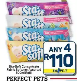 Pick n Pay Hypermarket Sta-Soft Concentrate Fabric Softener Assorted 500ml Refill offer