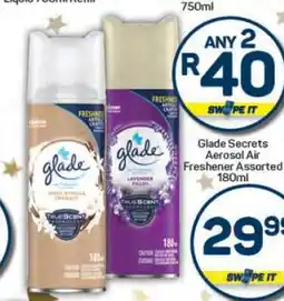 Pick n Pay Glade Secrets Aerosol Air Freshener Assorted offer