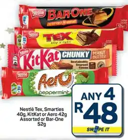 Pick n Pay Hypermarket Nestlé Tex, Smarties, KitKat, Aero, Bar-One offer