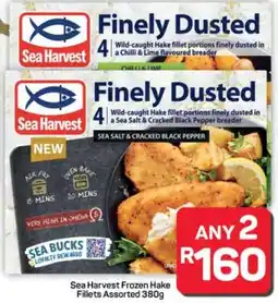 Pick n Pay Hypermarket Sea Harvest Frozen Hake Fillets Assorted 380g offer