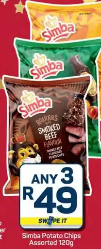 Pick n Pay Hypermarket Simba Potato Chips Assorted 120g offer