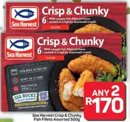 Pick n Pay Hypermarket Sea Harvest Crisp & Chunky Fish Fillets Assorted 500g offer