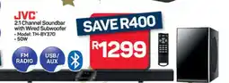 Pick n Pay Hypermarket JVC 2.1 Channel Soundbar with Wired Subwoofer offer