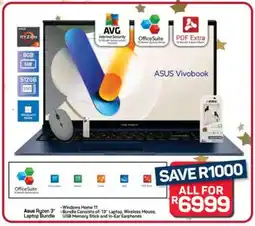 Pick n Pay Hypermarket Asus Ryzen 3 Laptop Bundle offer