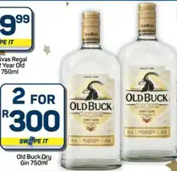 Pick n Pay Hypermarket Old Buck Dry Gin 750ml offer