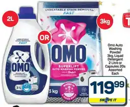 Pick n Pay Hypermarket OMO Auto Washing Powder or Liquid Detergent offer