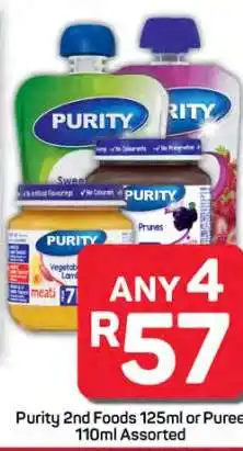 Pick n Pay Hypermarket Purity 2nd Foods or Puree offer