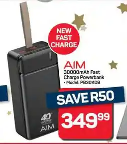 Pick n Pay Hypermarket AIM 30000mAh Fast Charge Powerbank offer