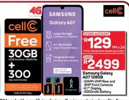 Pick n Pay Hypermarket Samsung Galaxy A07 128GB offer