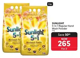 Makro SUNLIGHT 5-in 1 Regular Hand Wash Powder offer