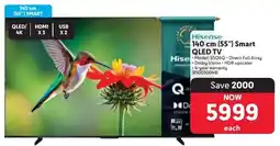 Makro Hisense 140 cm 55" Smart QLED TV offer