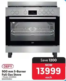 Makro Defy 5-Burner Full Gas Stove offer