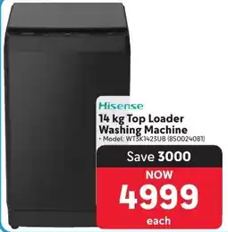 Makro Hisense Top Loader Washing Machine offer