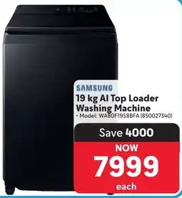 Makro SAMSUNG AI Top Loader Washing Machine offer