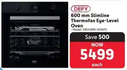 Makro DEFY Slimline Thermofan Eye-Level Oven offer