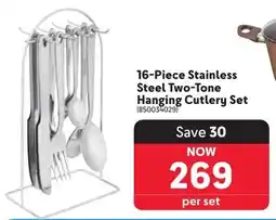 Makro Stainless Steel Two-Tone Hanging Cutlery Set offer