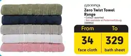 Makro Glodina Zero Twist Towel Range offer
