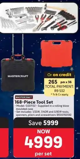 Makro Mastercraft Tool Set offer