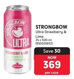Makro Strongbow Ultra Strawberry & Lime offer
