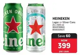 Makro Heineken Lager or Silver Cans offer
