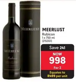 Makro MEERLUST Rubicon offer