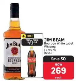Makro Jim Beam Bourbon White Label Whiskey offer