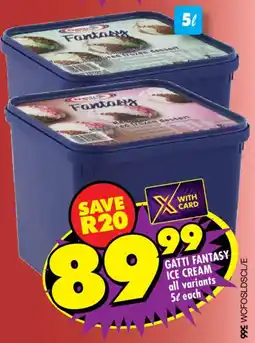 Shoprite Gatti fantasy ice cream offer