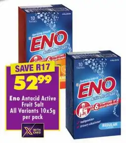 Shoprite Eno Antacid Active Fruit Salt All Variants offer