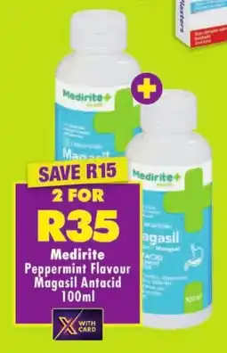 Shoprite Medirite Peppermint Flavour Magasil Antacid offer