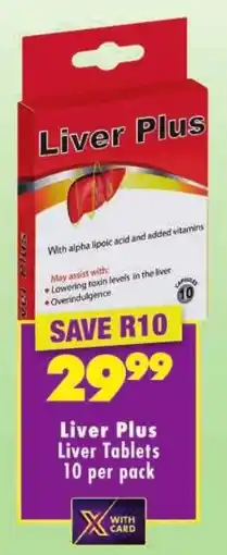 Shoprite Liver Plus Liver Tablets offer