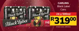 Jumbo CARLING Black Label Cans offer