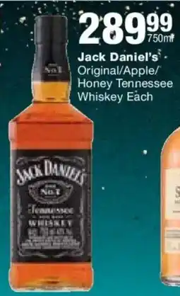 Liquor Shop Jack Daniel's Original/ Apple/ Honey Tennessee Whiskey offer