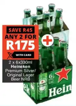 Liquor Shop Heineken Premium Silver/ Original Lager Beer NRB offer