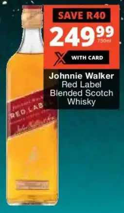 Liquor Shop Johnnie Walker Red Label Blended Scotch Whisky offer