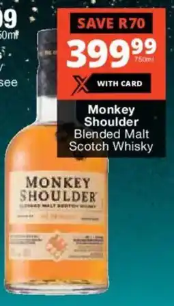 Liquor Shop Monkey Shoulder Blended Malt Scotch Whisky offer