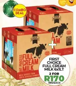 1UP First choice full cream milk offer