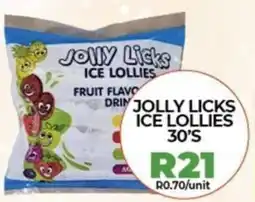 1UP Jolly licks ice lollies offer